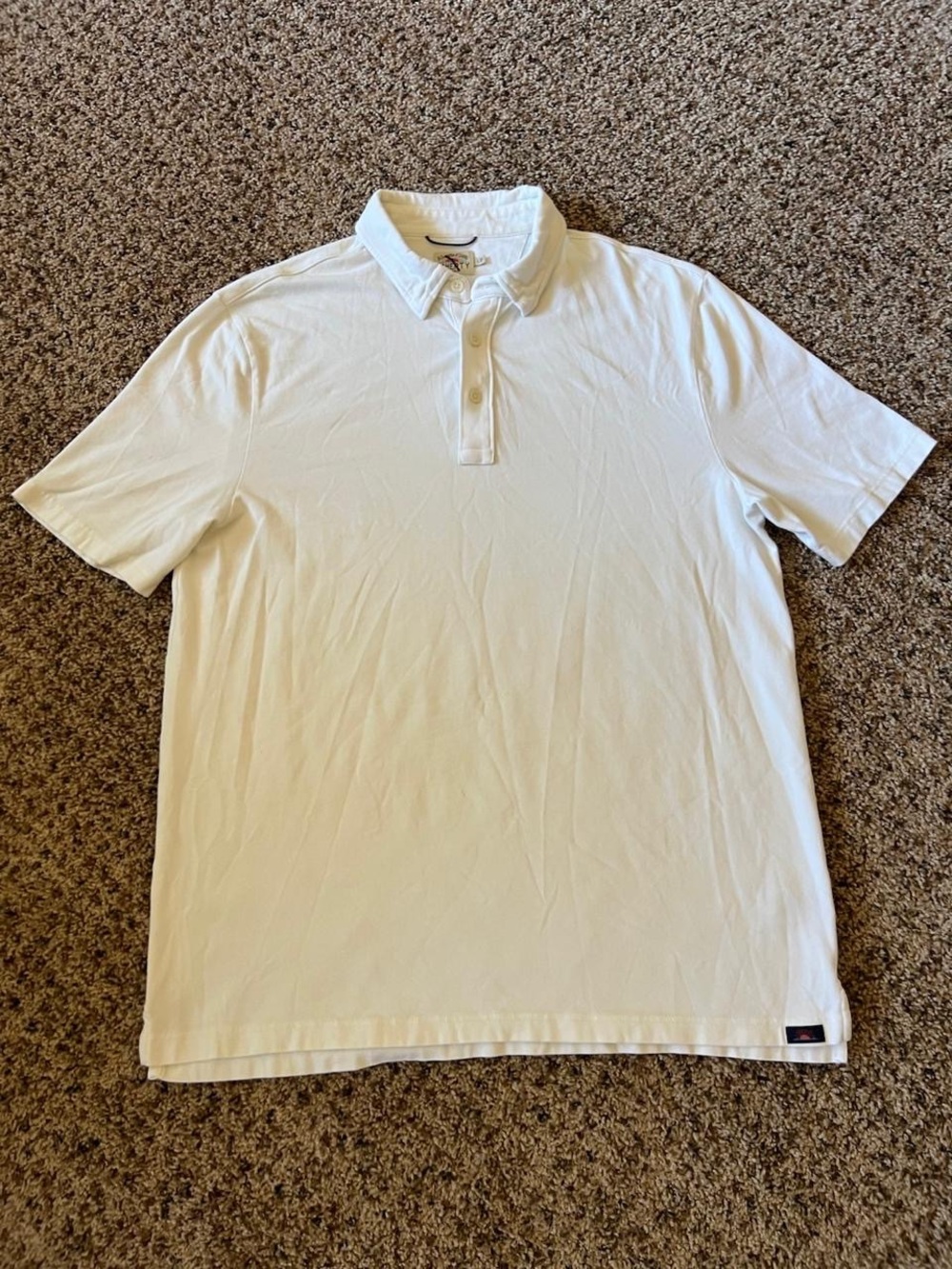 Faherty White Men's Polo Shirt